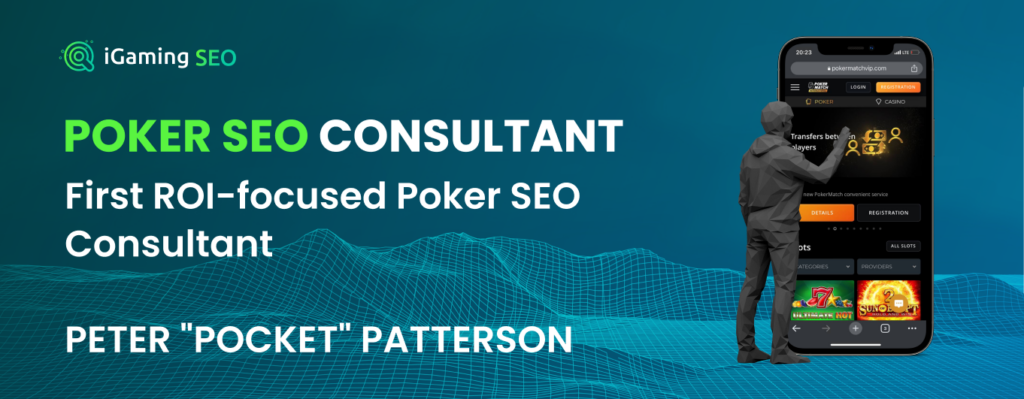 Poker SEO Consultant Peter "Pocket" Patterson
