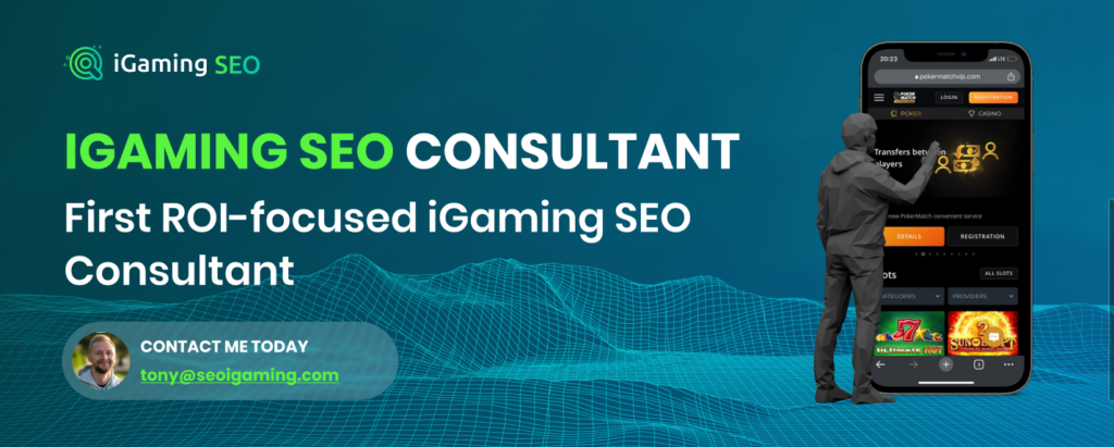 iGaming SEO Consulyant Tony Anderson